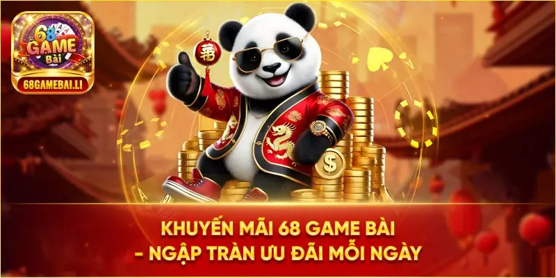 Khuyến mãi 68 game bài